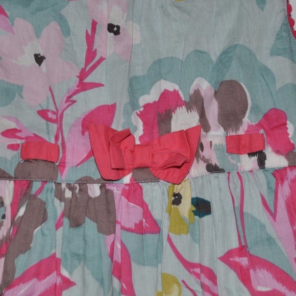 MONSOON Girl's Watercolor Floral Sleeveless Dress - Picture 4 of 5